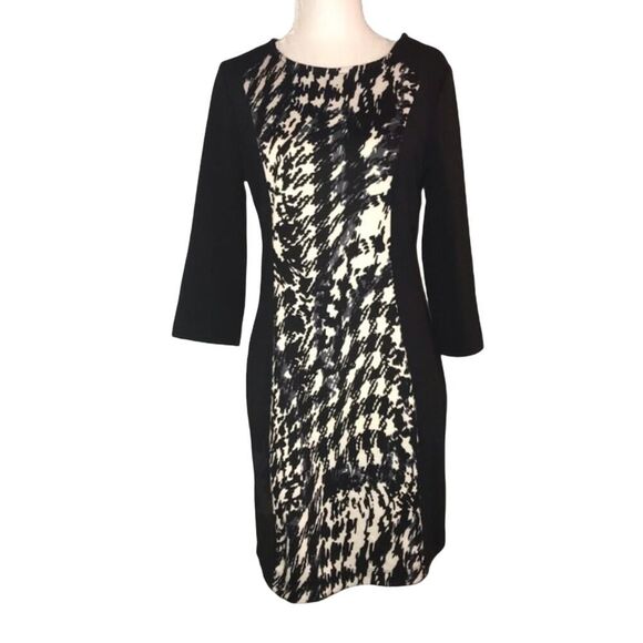 Andrew Marc Marc New York Knit Shift Dress 3/4 Sleeves Size Small - Picture 1 of 8